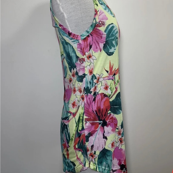 Dorothy Perkins Cami Top Tropical Stretch Sleeveless Floral Multicoloured UK 12 - Picture 10 of 11